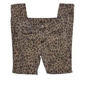 Carmar Tan Leopard Print Jeans